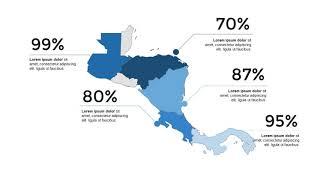 Central America Keynote Maps Templates in presentation - ImagineLayout