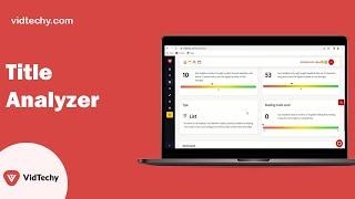 VidTechy Title Analyzer
