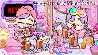 Candy’s Family Night Routine at Kawaii House  Avatar World | Pazu