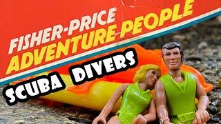 Fisher-Price Adventure People Scuba Divers Set #353 1976 to 1981 Action Figures