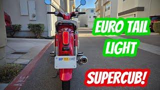 Tail Bags from Kemimoto and Asia / Euro Light Install on the 2021 Honda Super Cub