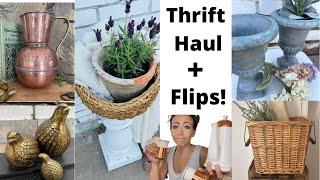 New 2022 Thrift Haul | Thrift Flips for Profit | Cottagecore and Farmhouse Decor | Summer Decor