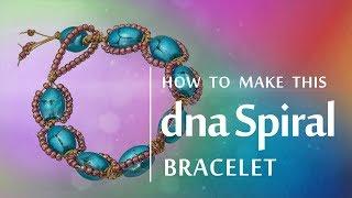 How to make this dna Spiral bracelet | Glass Beads design