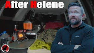 NOT ALONE - Remote Truck Camping After Hurricane Helene - Overnight Adventure