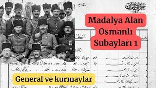 Madalya Alan Osmanlı Subayları 1 - 1916