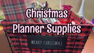 How I Store My Christmas Planner Supplies