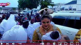 JUBILATIONS AS OONI OF IFE TWINS ARRIVES THE PALACE FOR THE FIRST TIME