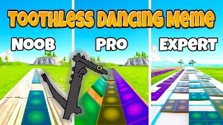 Toothless Dancing to Driftveil City (Noob vs Pro vs Expert) - Fortnite Music Blocks