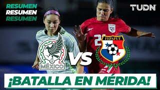 Resumen y goles | México vs Panamá | Amistoso Femenil 2024 | TUDN