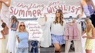 THRIFT WITH ME for your perfect SUMMER WISHLIST *floral finds & girly vibes* ️