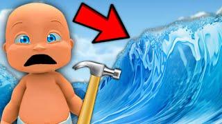 Baby Builds To Survive TSUNAMI!