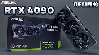 ASUS TUF Gaming  RTX 4090 OC Edition 24GB Unbox Install Gameplay