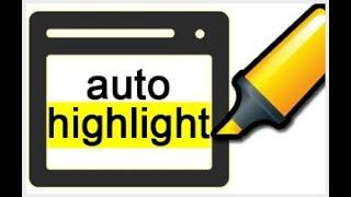 Auto Highlight-Chrome Extension