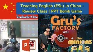 TEFL Review Class w/ Powerpoint (PPT) Bomb (Baam) Games | TESOL | TESL