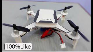 How to make drone at home - Dji Tello | plastic box drone