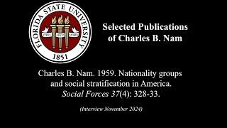 Charles B. Nam. 1959. Nationality Groups and Social Stratification in America.