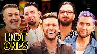 *NSYNC Breaks Another Record While Eating Spicy Wings | Hot Ones