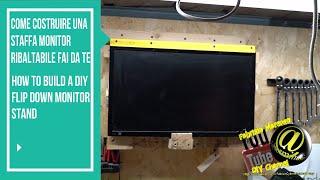 Come costruire una staffa monitor ribaltabile fai da te how to build diy foldup monitor stand/mount