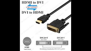 DVI TO HDMI KABLO TANITIM VİDEOSU