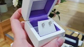 Celeste Princess Cut Diamond Earrings