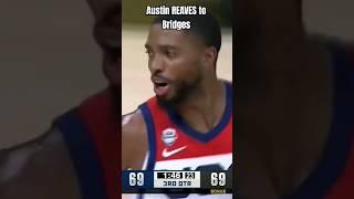 Austin REAVES with anice dish to Mikal Bridges Vs Spain