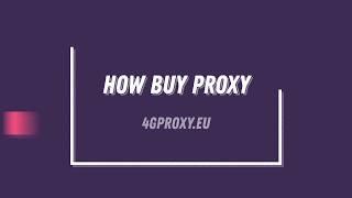 HOW BUY PRIVATE MOBILE PROXY