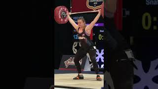 Olivia Reeves American record Snatch with 120kg at The 2024 USAW National Championship