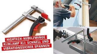 Das Leichtgewicht aus Magnesium: Hightech-Hebelzwinge KliKlamp KLI  |  BESSEY