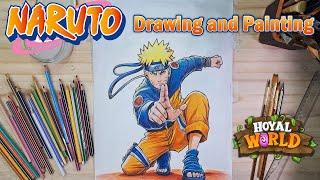 "Bringing Naruto to Life with Watercolors & Colored Pencils - Anime Art Tutorial" #naruto