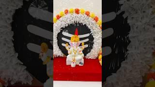 Ganpati decorations || Ganapathi decoration || Ganesha decorations || Ganpati Makhar DIY #shorts