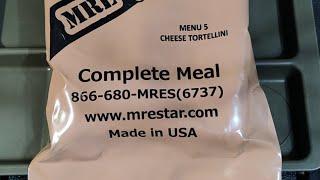 Live Ration Review -- 2022 MRE Star MRE Menu 5 Cheese Tortellini