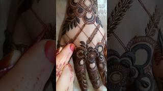 Beautiful Gulf Mehndi Henna Design | Dubai Latest design With leaf checks #mehndi #henna #dubai