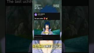 The last Uchiha ️|#naruto #sasuke