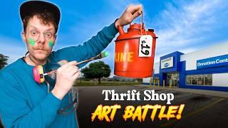 I Challenge 3 Artists to a Thrift Shop Art Battle!