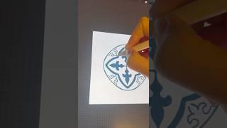 Drawing Kazakh ornaments