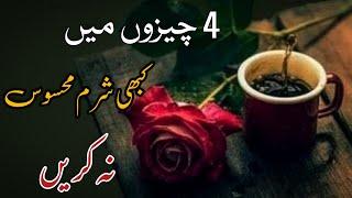 4Chijon Me Kabhi Sharm Mahesus Na Karen || Motivational Videos || Tasleema Writes