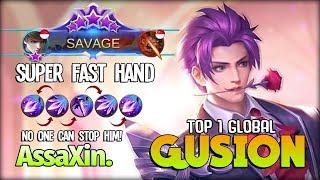 SAVAGE!! Next Level Gusion?! Perfect Dagger! AssaXin Top 1 Global Gusion ~ Mobile Legends