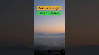 Araku Plan & Budget in 60 seconds #arakutrip #winter  #youtubeshorts #shorts #telugutraveller