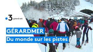 Neige à Gérardmer : un week-end d'affluence