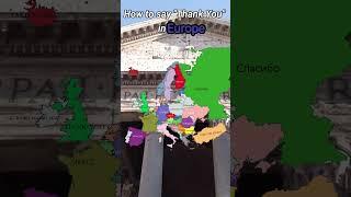 How to say "Thank You" in Europe #shorts #europe #thankyou #edit