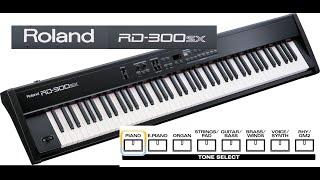 ROLAND RD 300 SX - presets run - Acoustic PIANO