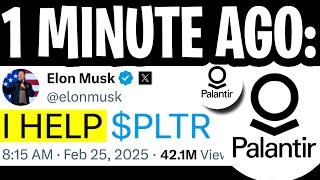 PALANTIR: HOW ELON MUSK WILL RECOVER PLTR STOCK BACK TO $200? ($1T PLAN) - PALANTIR STOCK NEWS TODAY