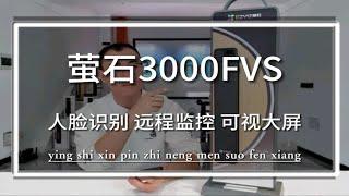 萤石新品3000FVS全自动 人脸 监控 可视智能锁