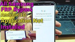 Samsung J6 Frp Bypass Android 10 /App Not installed-NO Windows Pin-Without Pc Tested By Shaan techno