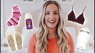 WHAT I ACTUALLY USED IN MY HOSPITAL/BIRTH BAG | Natural Water Birth | Becca Bristow