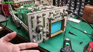  HP 1740A Oscilloscope Repair - Part 2 - No.1316