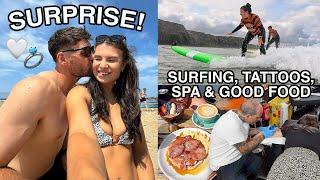 Newquay  Holiday Vlog | Surfing, Spa & Matching Tattoos