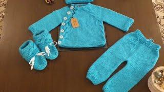 How to Knit Pajama | How to knit Baby Pants with Tassel (1 to 12 months) with written Instructions