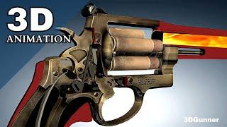 3D Animation: How a Revolver works (Smith & Wesson)