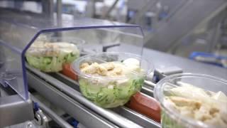 Food Automation presents Tramper S 360 meal salad bowl line